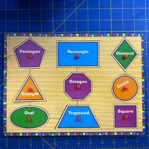 Shapes Wood Peg Puzzle